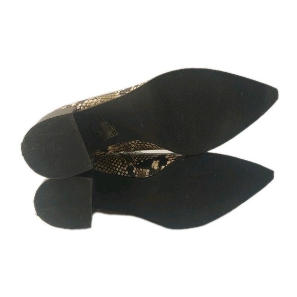 Everlane The Boss Boot Snakeskin Print Zip Leather Size 9.5 Made In Italy - Picture 7 of 10